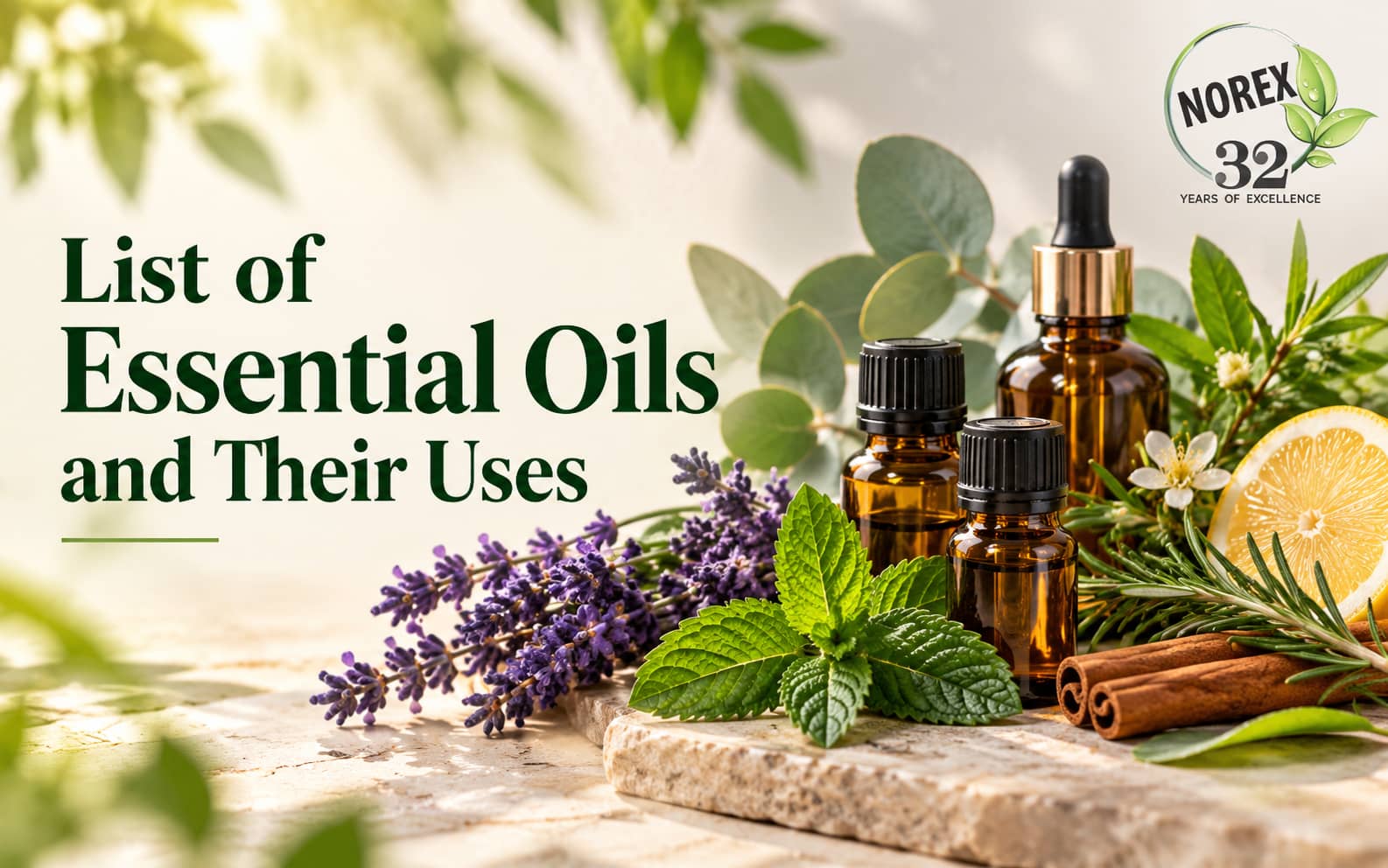 Complete List of Essential Oils and Their Uses: Types, Profiles & Applications