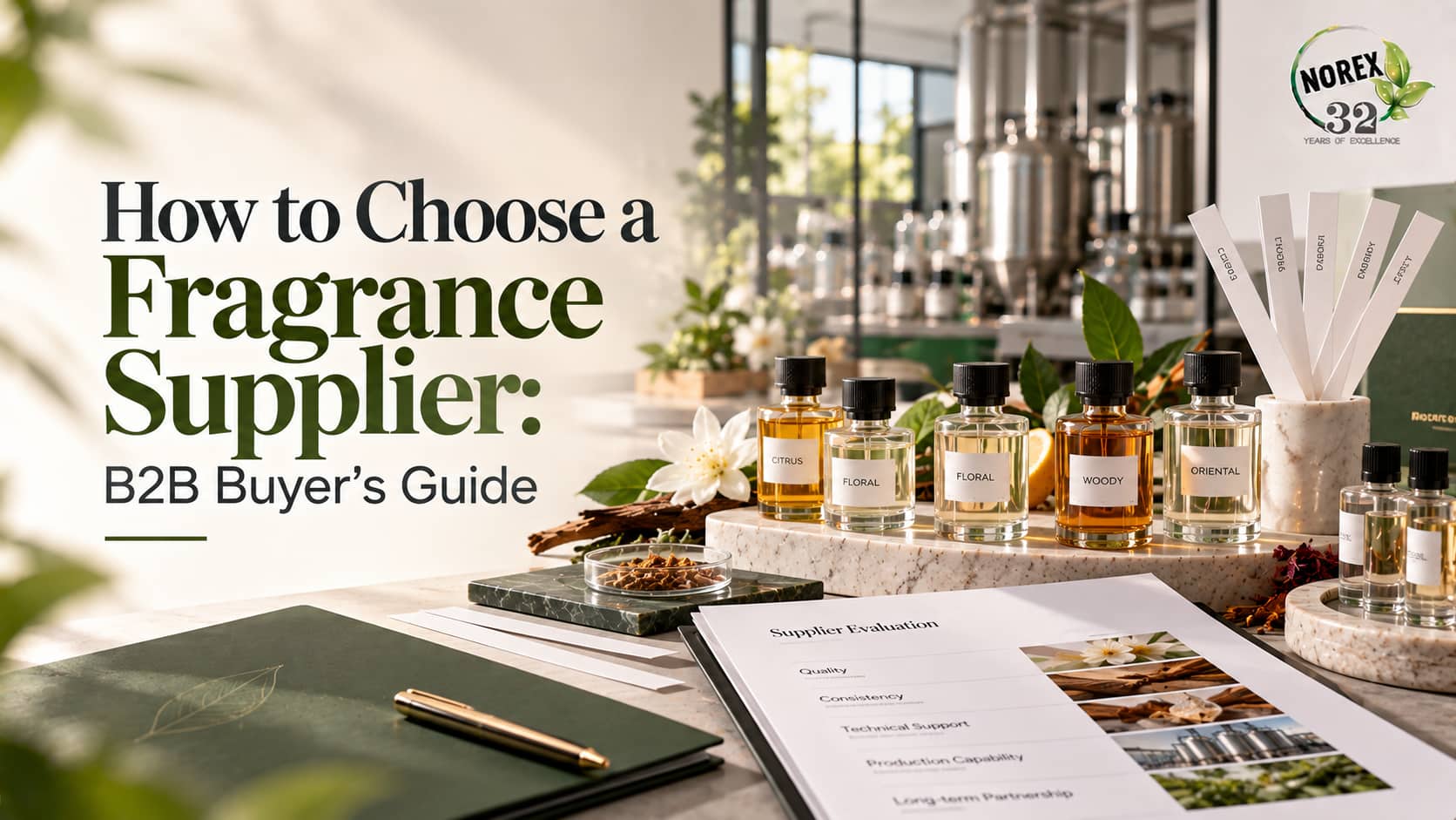 How to Choose a Fragrance Supplier: 10 Factors B2B Buyers Should Check
