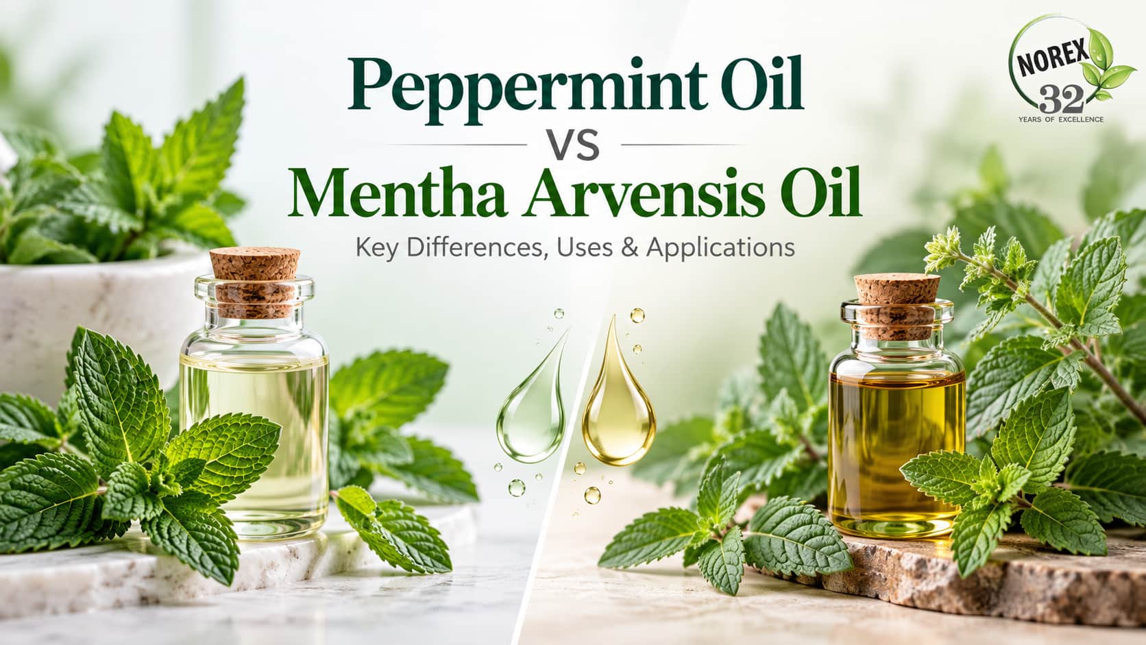 Peppermint Oil vs Mentha Arvensis Oil: Differences, Uses, and Selection Guide