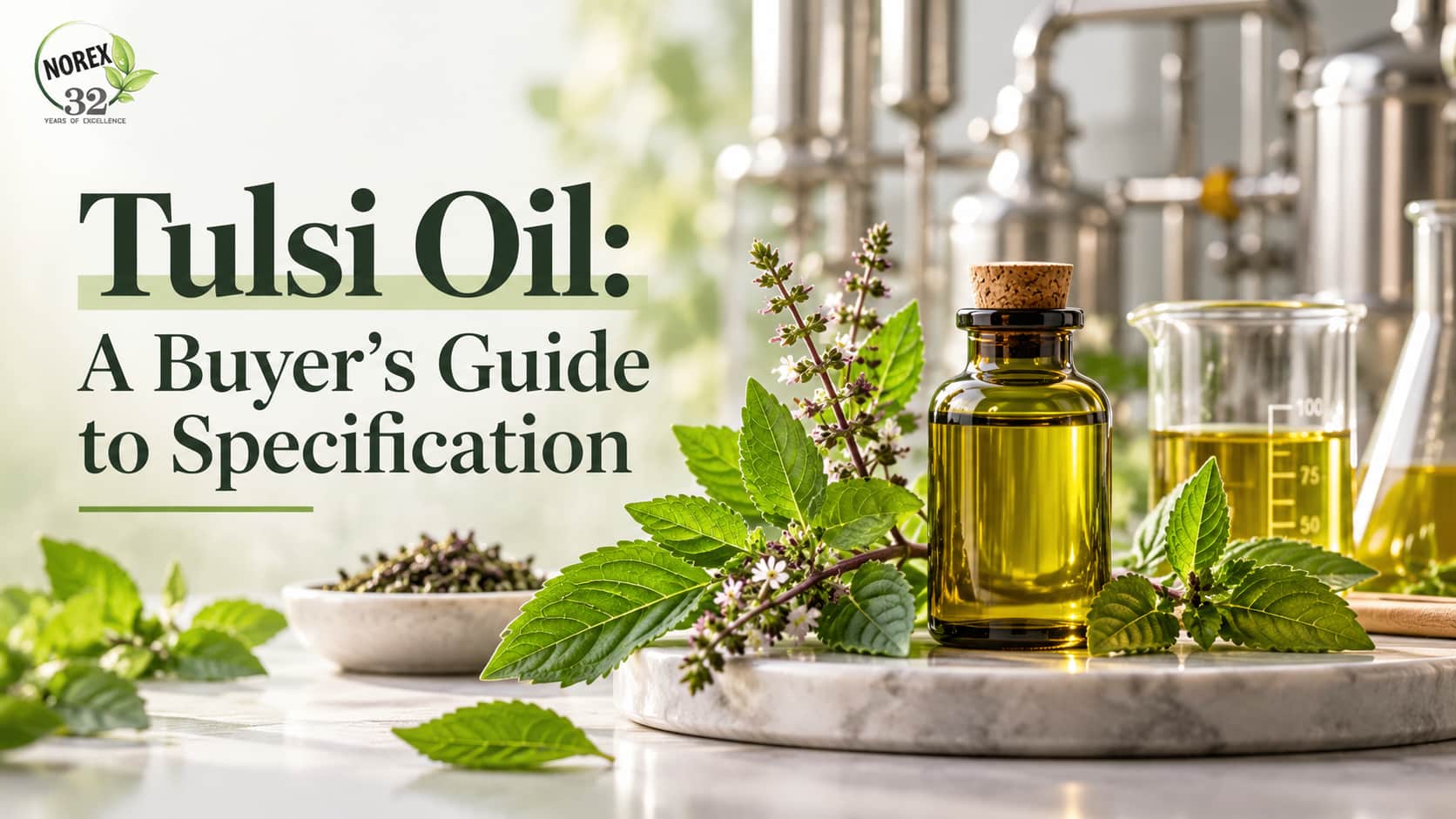 Tulsi Oil: A Buyer's Guide to Specification, Quality and Bulk Supply